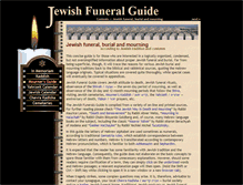 Tablet Screenshot of jewish-funeral-guide.com